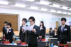 入社式
